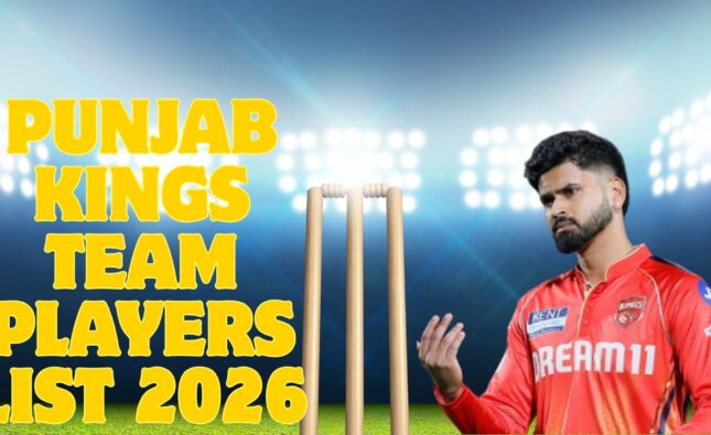 Punjab Kings Team Players List 2026