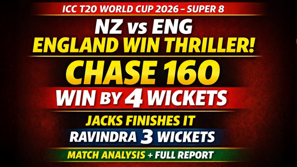 NZ vs ENG Match Analysis