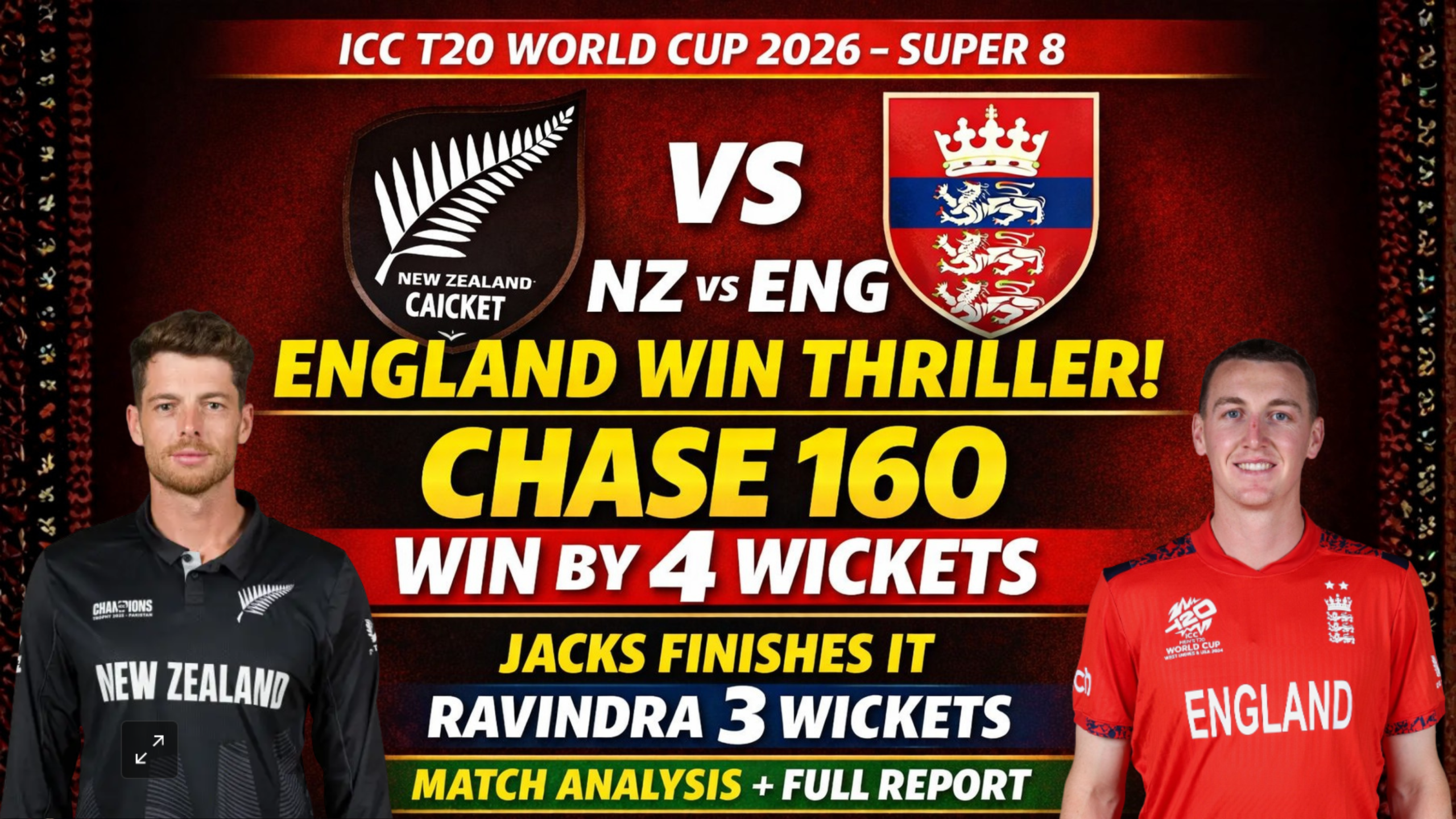 NZ vs ENG Match Analysis