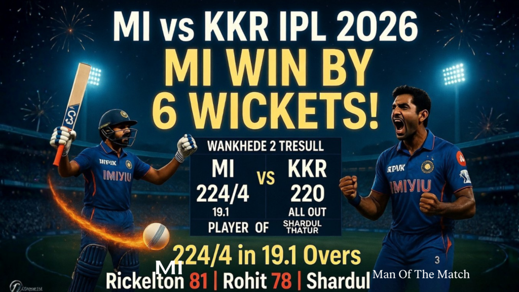 MI vs KKR IPL 2026