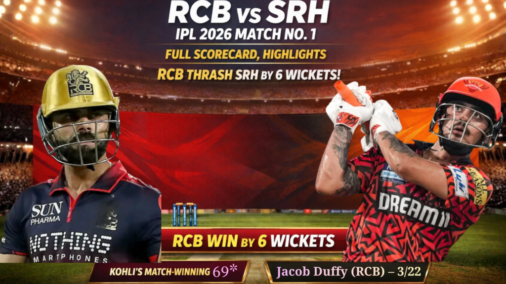 RCB vs SRH IPL 2026