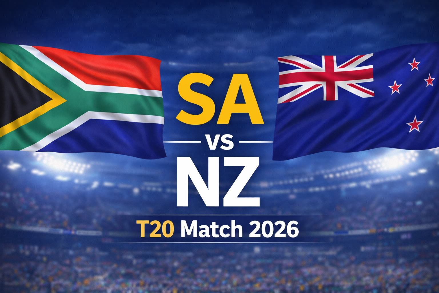 SA vs NZ T20 Match 2026