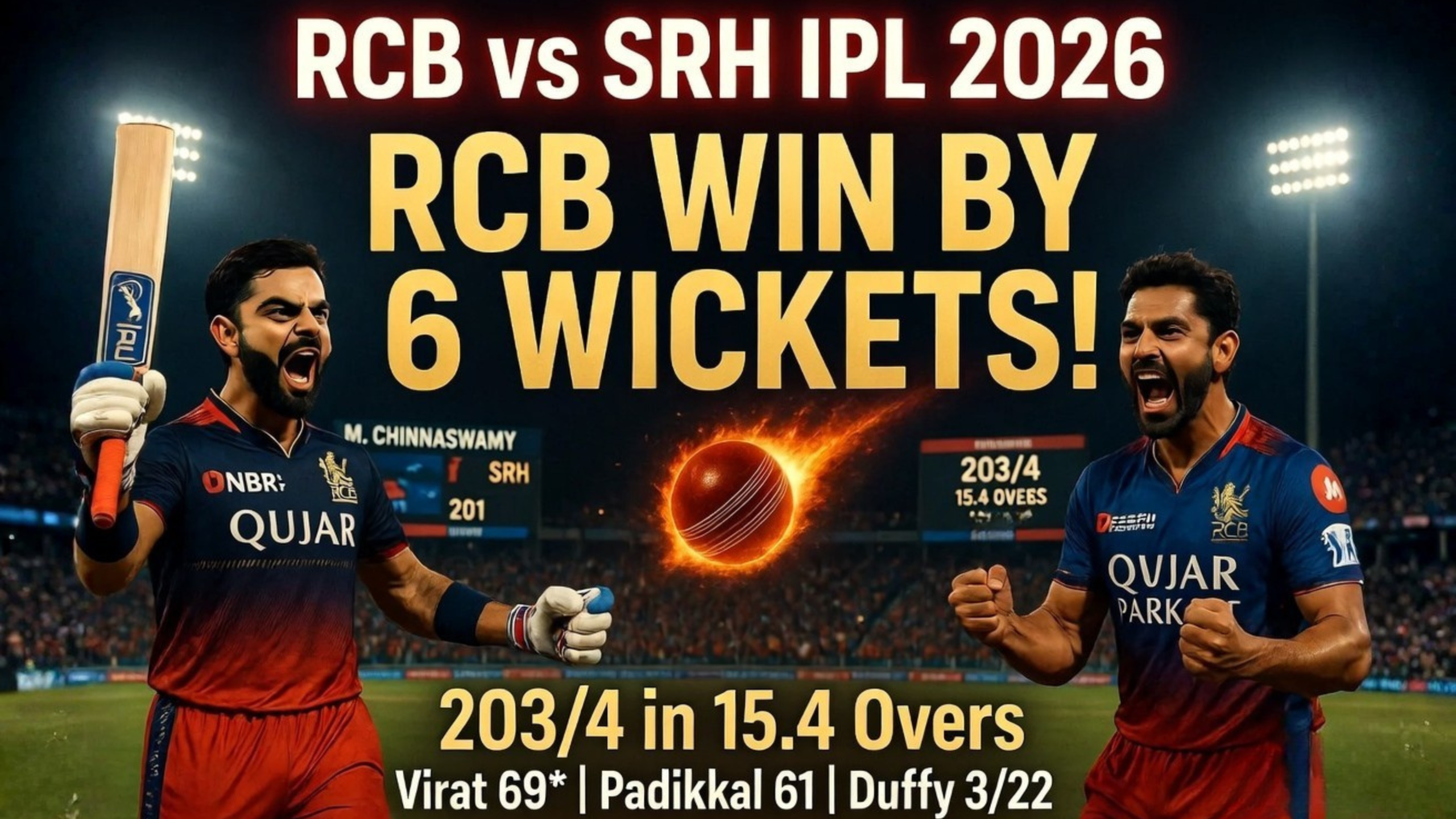 RCB vs SRH IPL 2026 Match 1