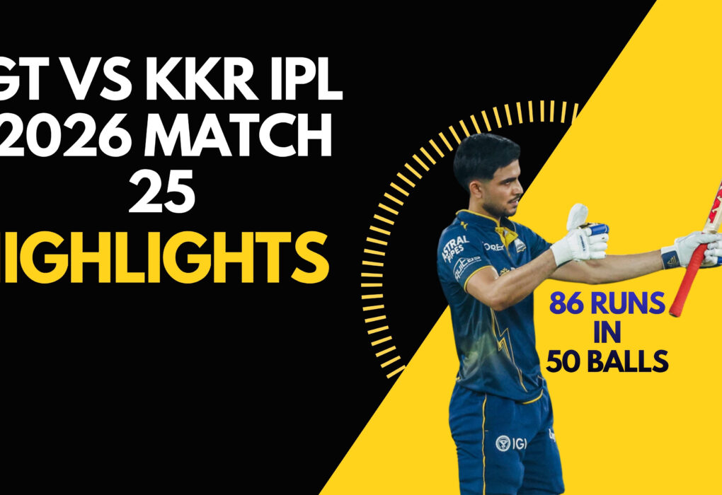 GT vs KKR IPL 2026 Match 25