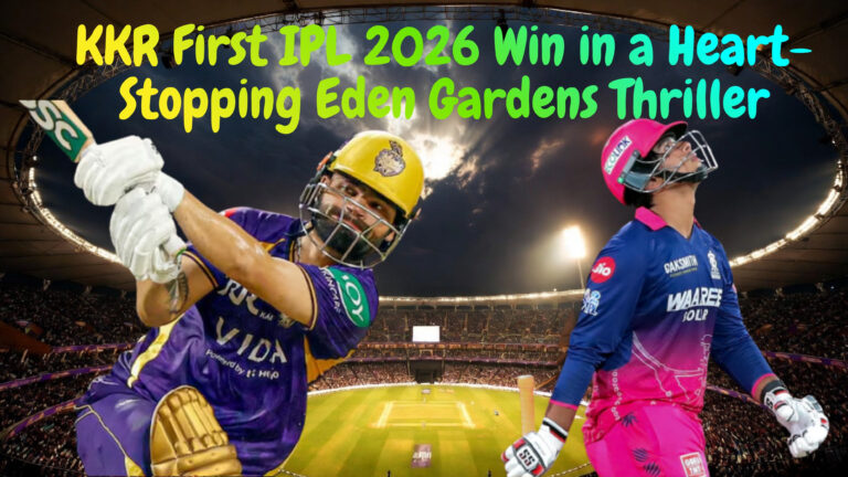KKR vs RR IPL 2026 Result