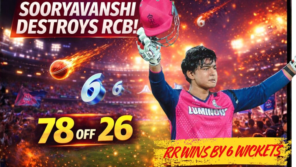 RR vs RCB IPL 2026 Highlights