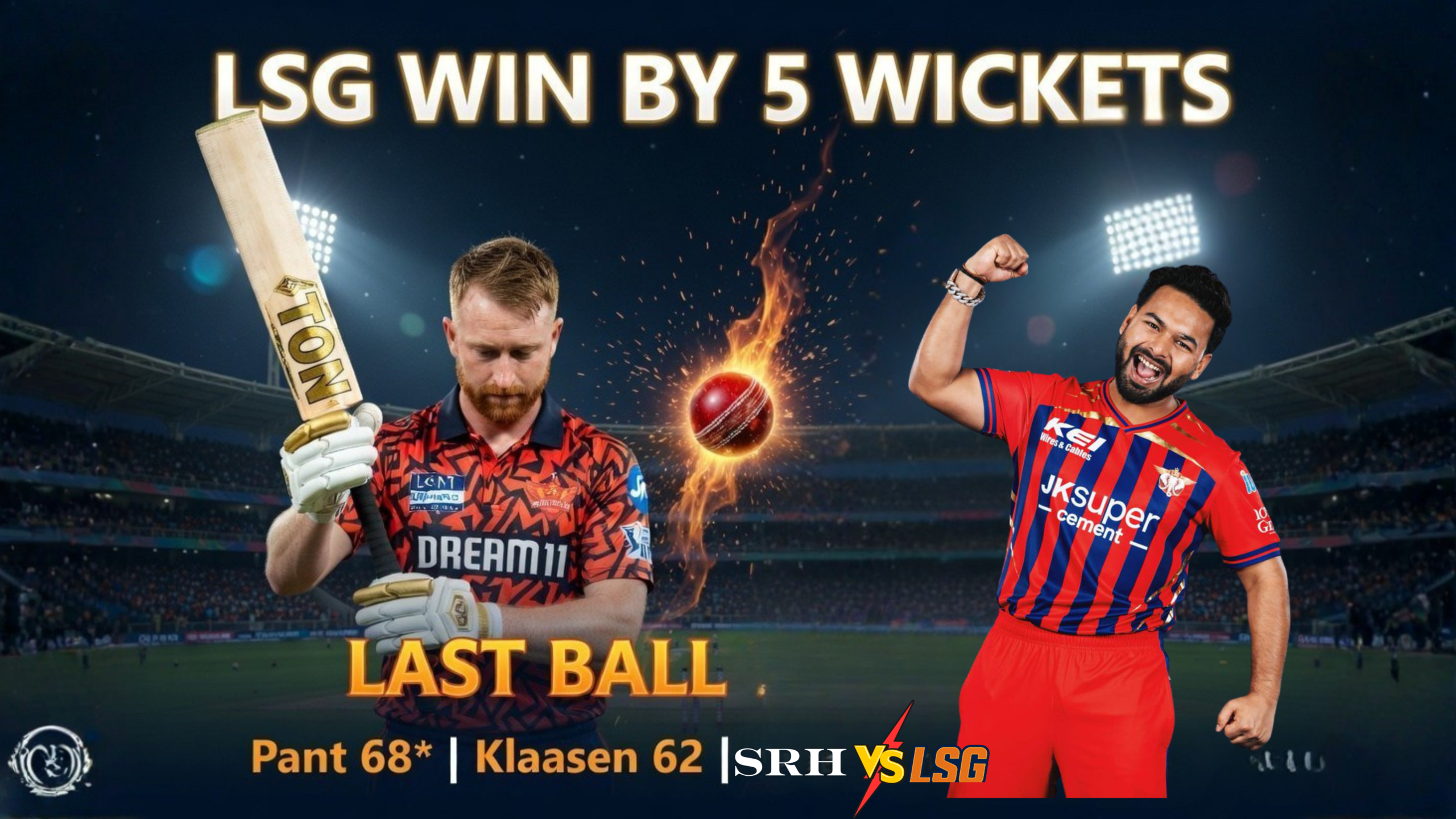 SRH vs LSG IPL 2026 Match 10 Full Scorecard
